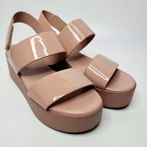Steve Madden Robo Patent Style Strappy Platforms 7